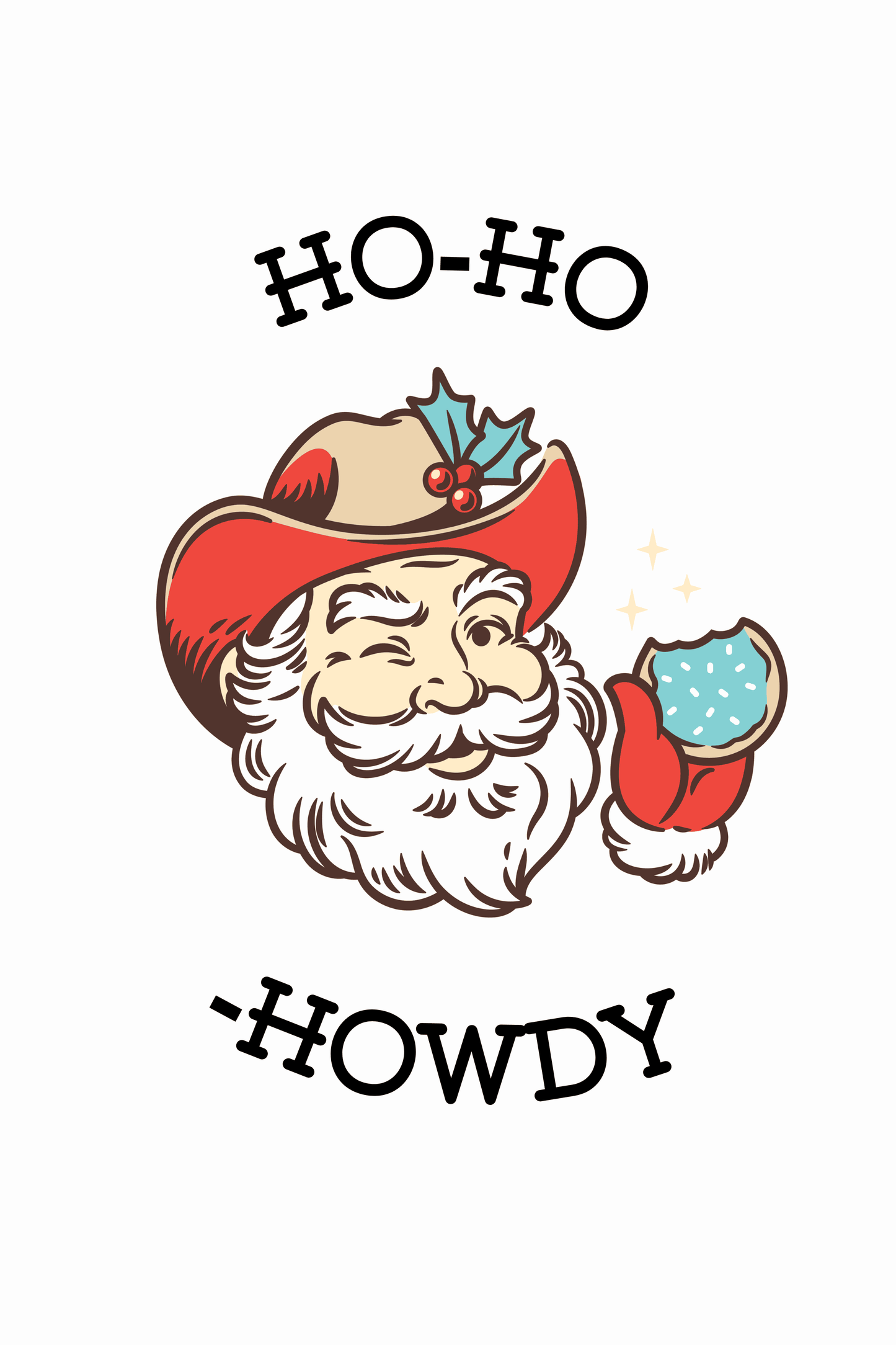 Western Santa Tea Towel