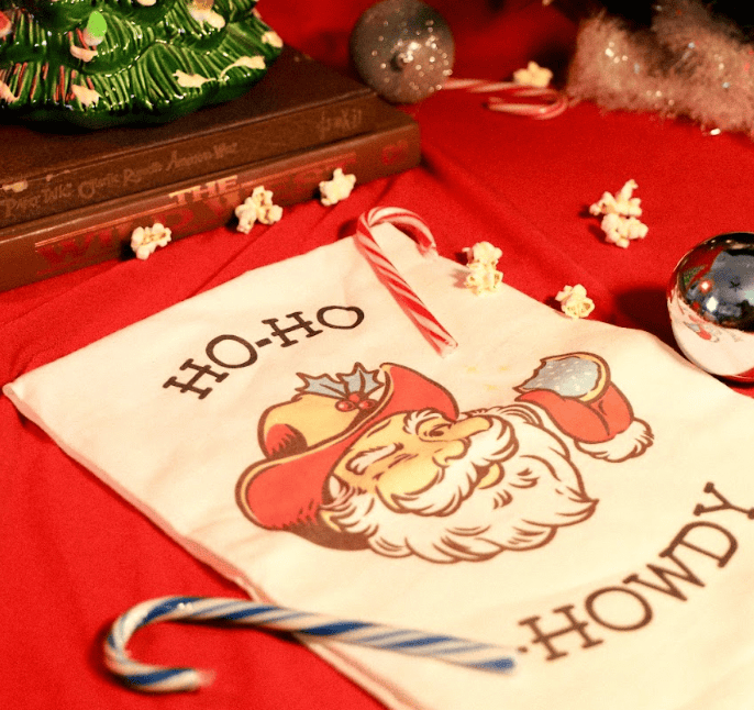 Western Santa Tea Towel
